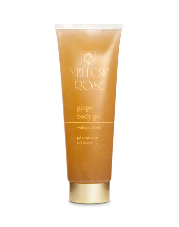 Yellow Rose Ginger Body Gel With Gold and Silk 250ml